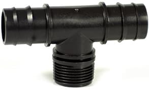 Raccordo a T Maschio per Tubo in Polietilene Mm 16X½X16 100 Pezzi - 2