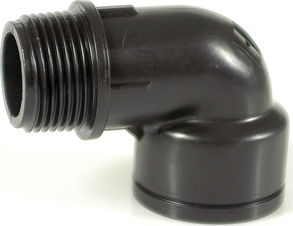 Raccordo Filettato a Gomito per Tubo in Polietilene M F Misura 3/4x3/4 50 – Autres