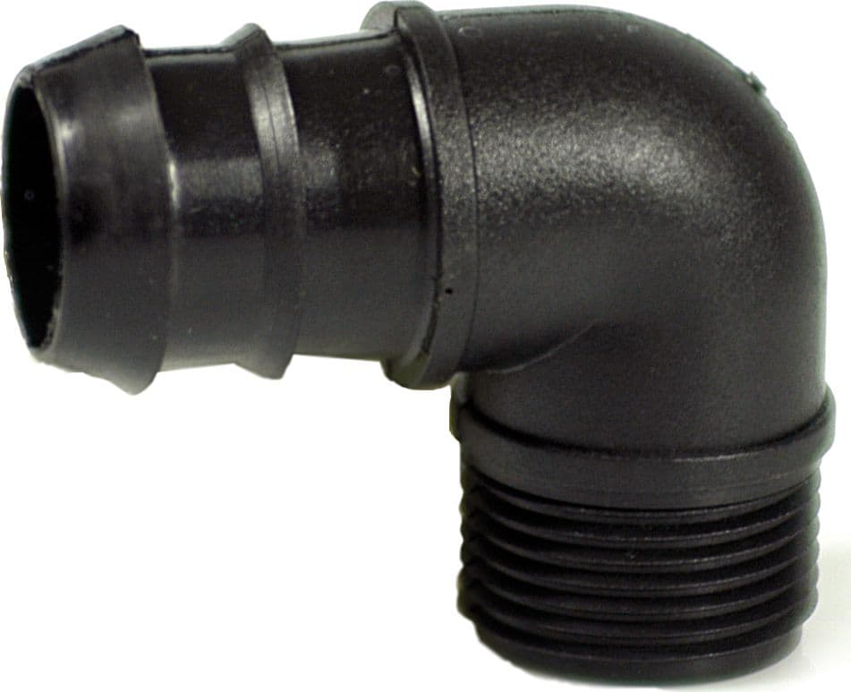 Raccordo Filettato a Gomito per Tubo in Polietilene Maschio Mm 16X1/2 100 - 2