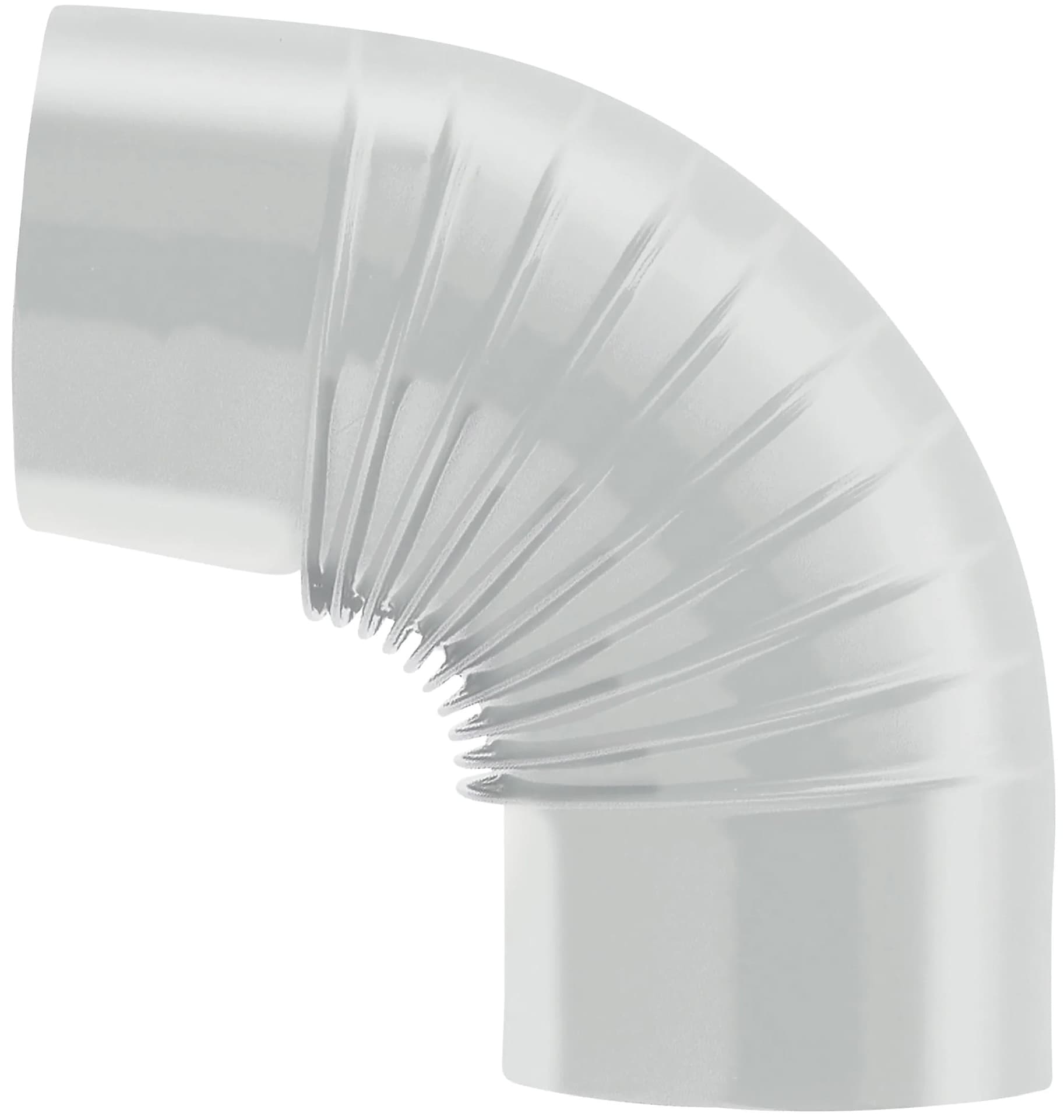 Gomito 90 ° per Stufa a Legna Porcellanato Classic Colore Bianco Ee ? Cm 14 - 2