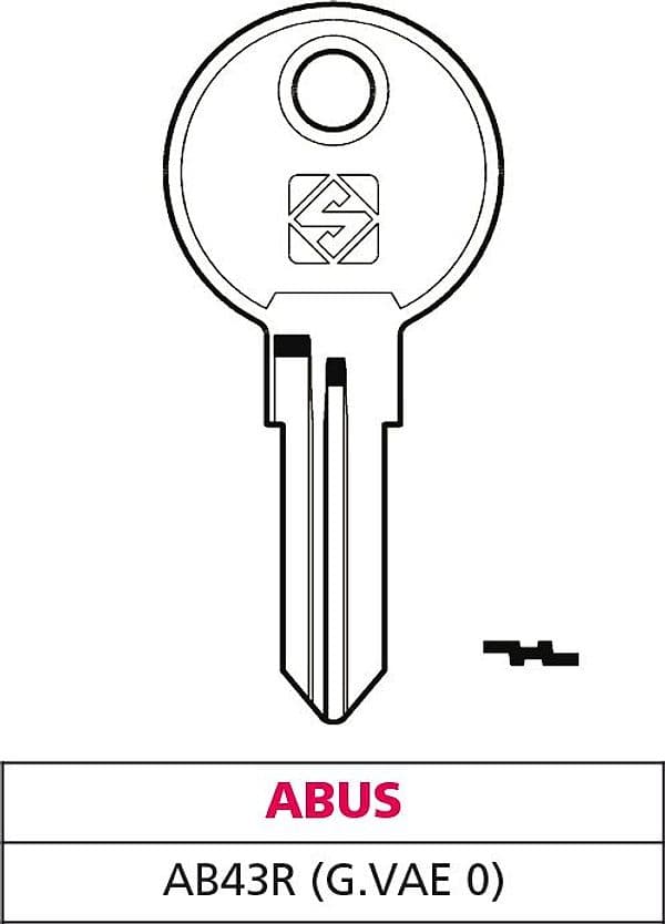 Chiave Asc AB43R (g. Vae 0) Abus 20 Pezzi Silca - 2