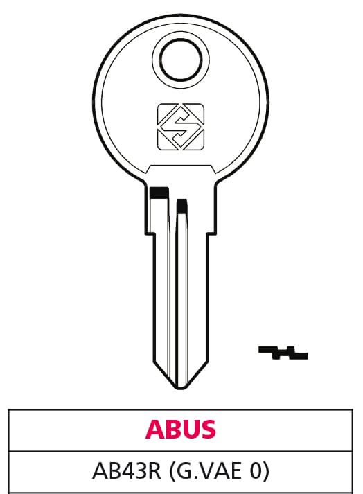 Chiave Asc AB43R (g. Vae 0) Abus 20 Pezzi Silca - 2