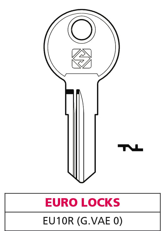 Chiave Asc EU10R (g. Vae 0) Euro Locks 10 Pezzi Silca - 2