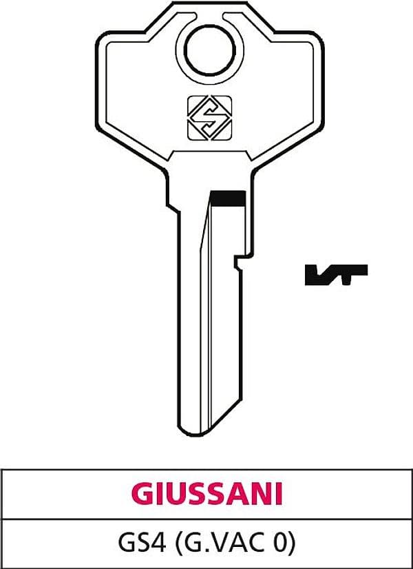 Chiave Ottone GS4 (g. Vac 0) Giussani 20 Pezzi Silca - 2