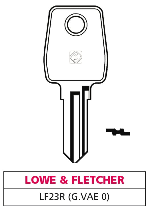 Chiave Ottone LF23R (g. Vae 0) Lowe & Fletcher 10 Pezzi Silca - 2