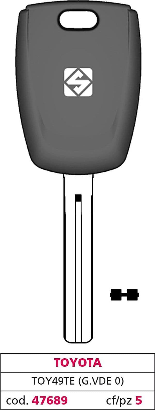 Chiave per Auto TOY49TE (g. Vde 0) Toyota 5 Pezzi Silca - 2