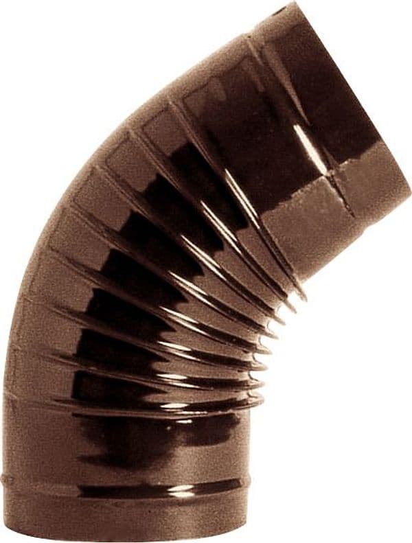 Gomito a 45 ° per Stufa Colore Marrone Ø Cm 15 6 Pezzi Smalbo - 2