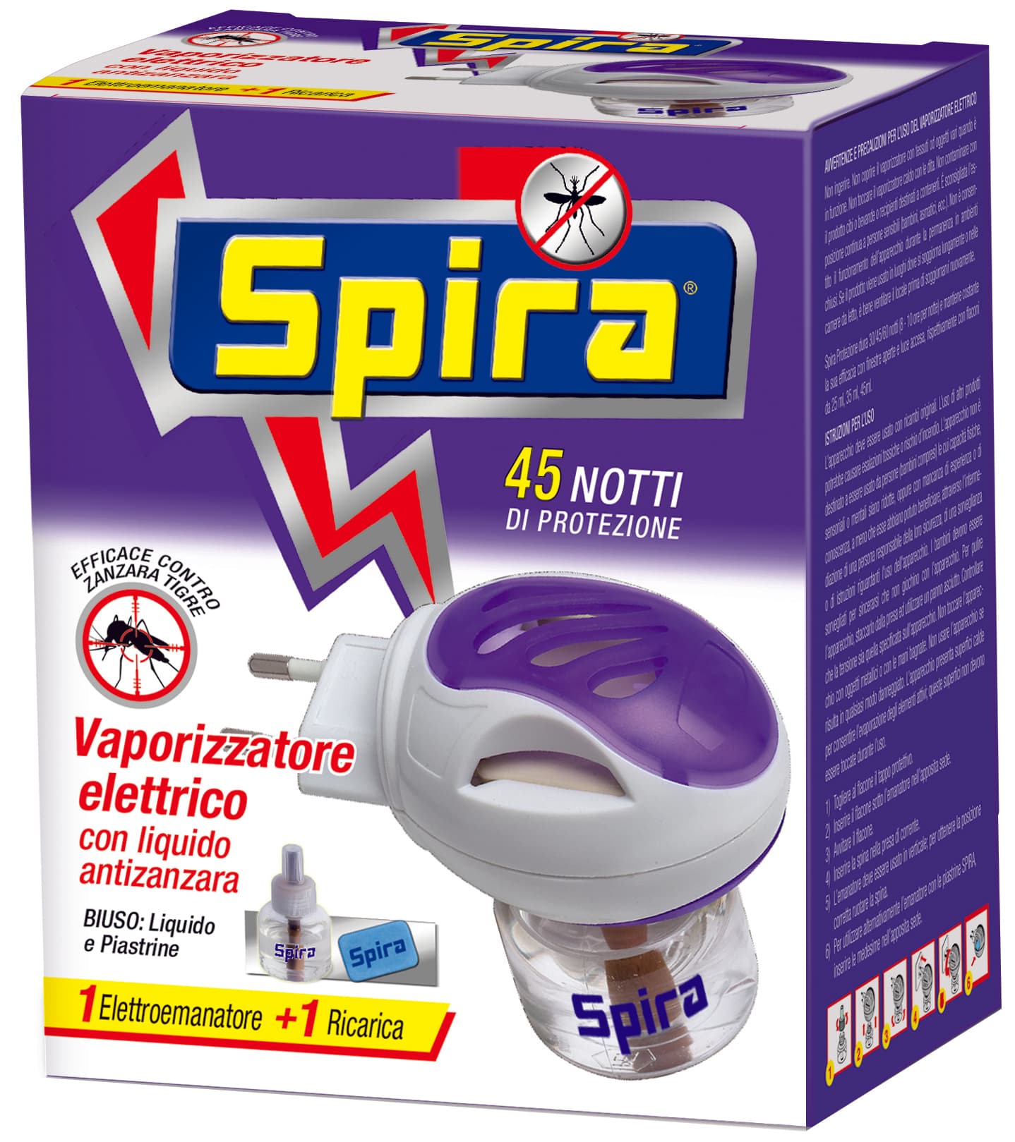 Elettroemanatore Biuso Liquido e Piastrine + Ricarica 45 Notti 12 Pezzi - 2