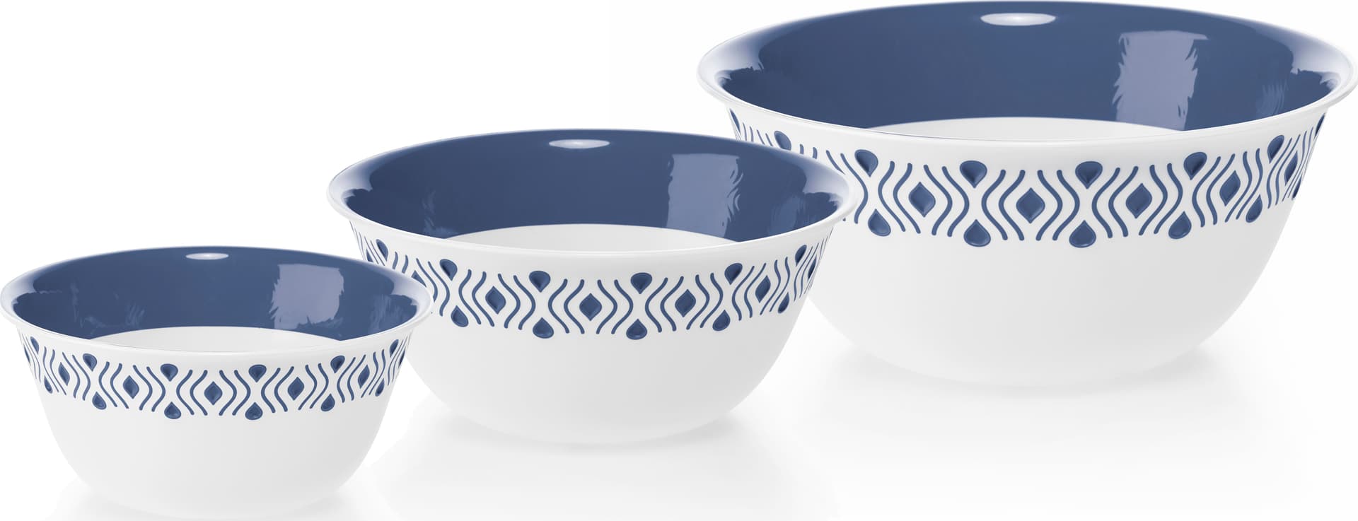 Ciotola Tosca Ø Cm 19 Bianco Blu Palace Stefanplast - 2