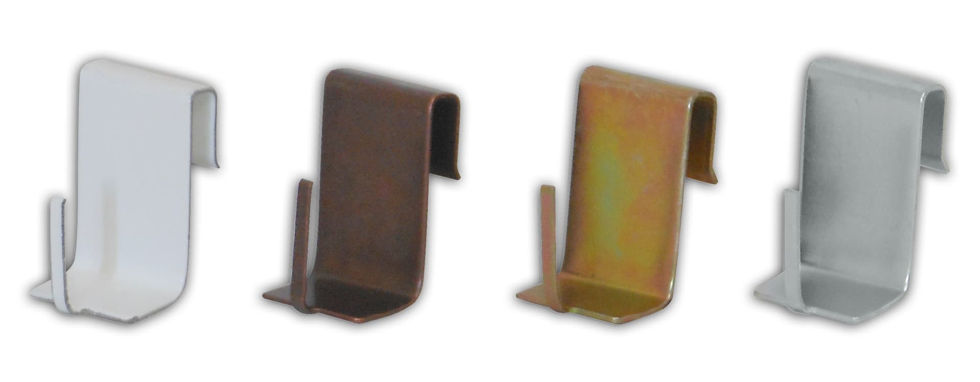 Supporto a Gancio per Stanghette 100 Pezzi Colore Bianco Codice 37779 - 2