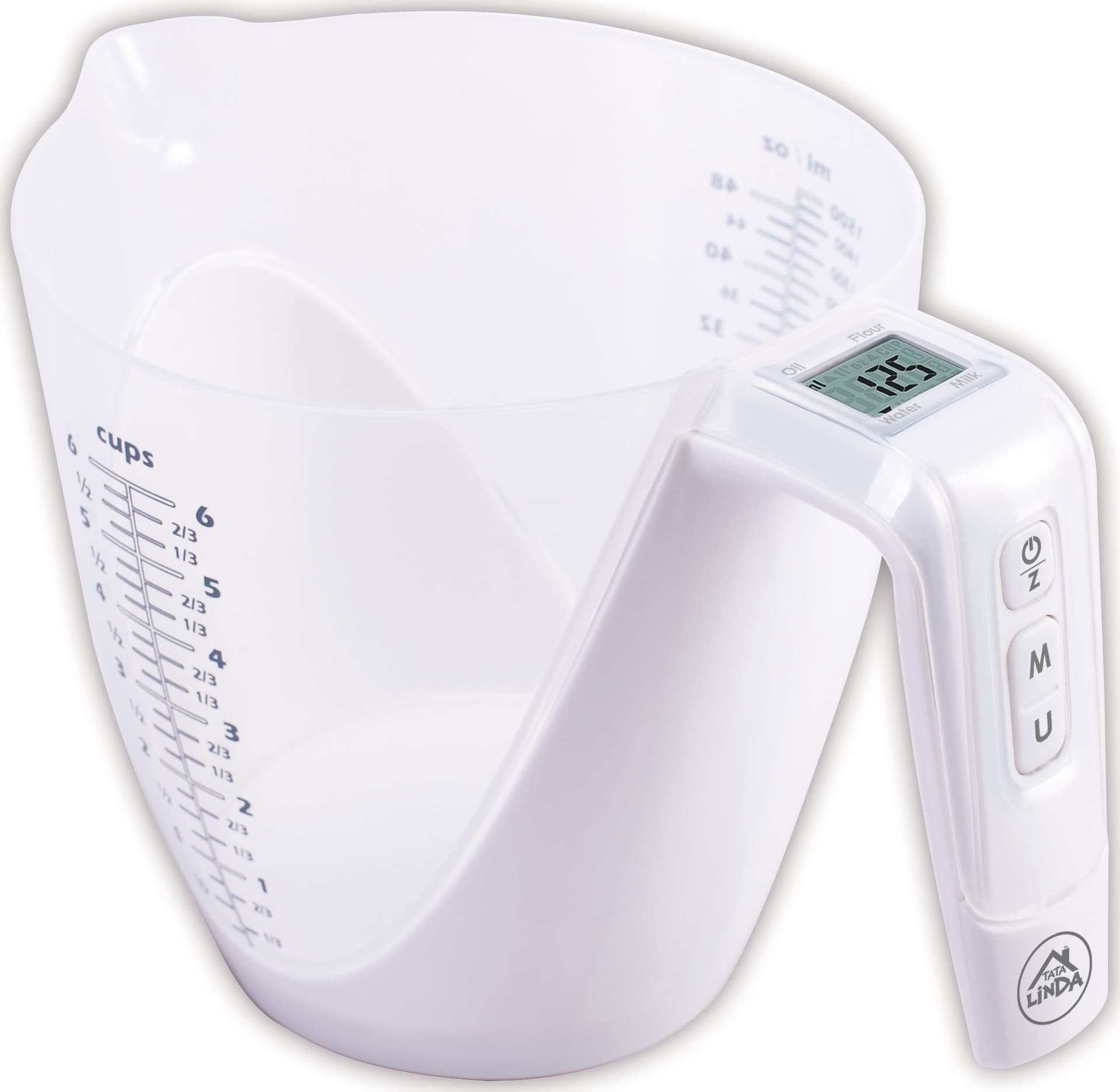 Bilancia da Cucina Elettronica a Caraffa Graduata Portata Kg 5 Tata Linda - 2