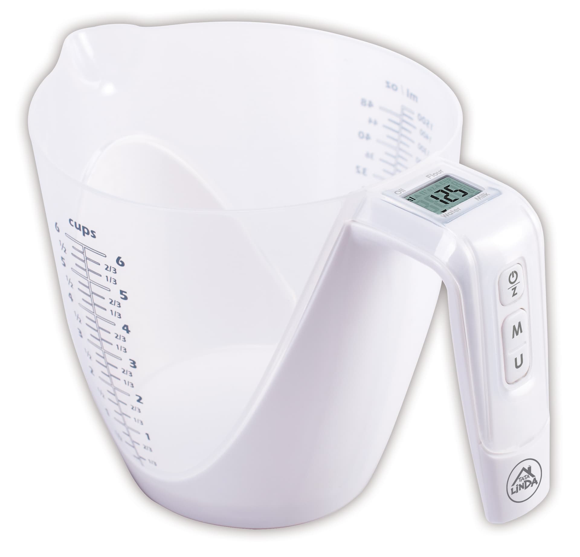 Bilancia da Cucina Elettronica a Caraffa Graduata Portata Kg 5 Tata Linda - 2