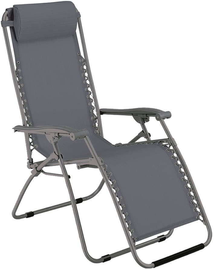Sdraio Reclinabile Virtus Cm 65 x 90 165 x 113 H Colore Grigio Scuro 2 - 2