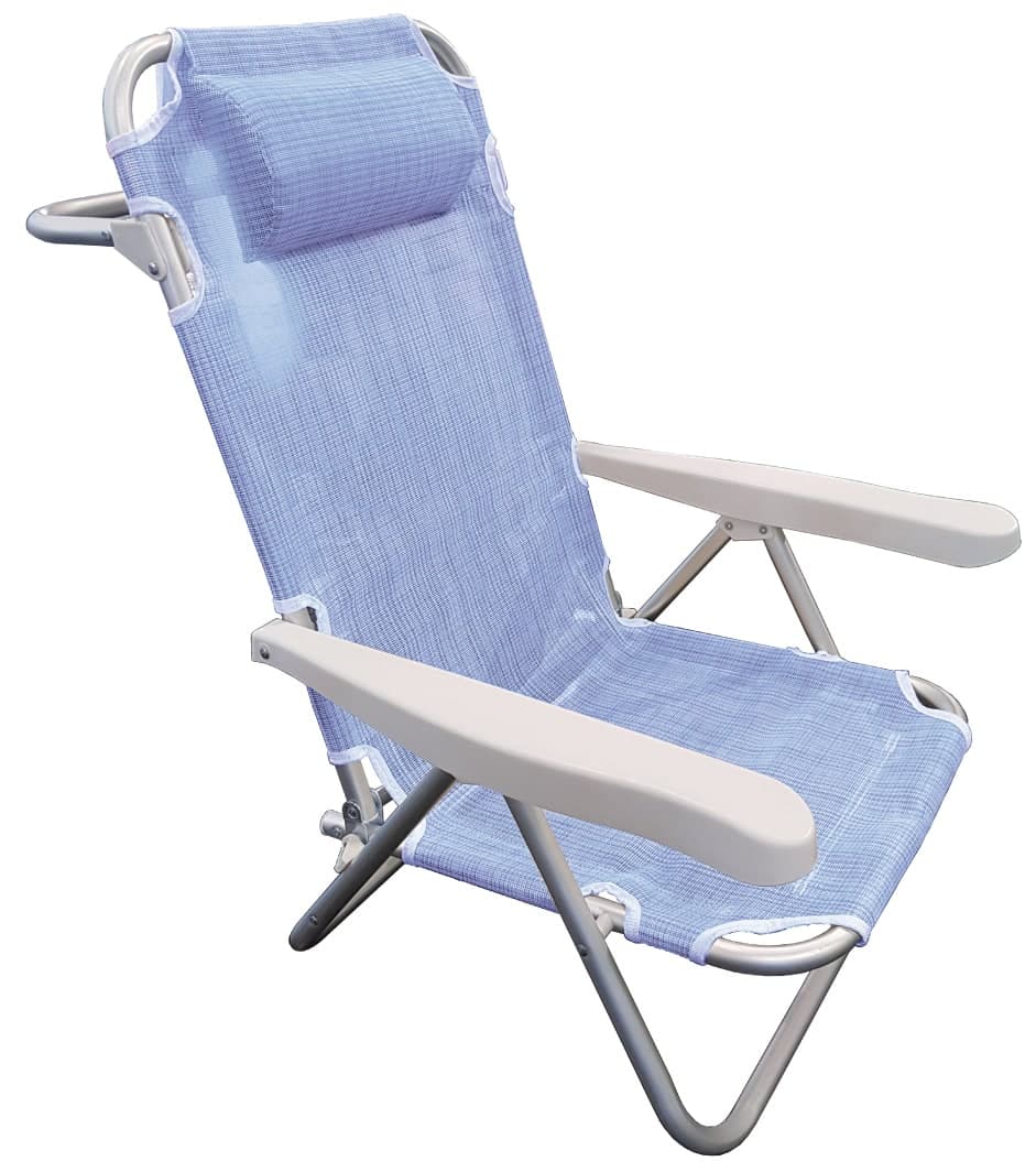 Spiaggina Reclinabile Comfort 5 Posizioni Cm 61 x 53X81 H Colore Assortiti - 2