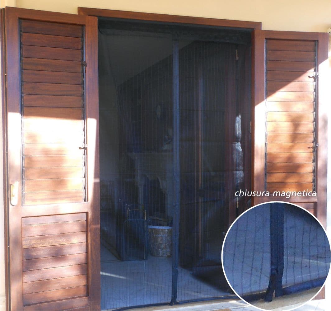 Zanzariera Magnetica Cm 120 x 240 Colore Bianco Tata Linda - 2