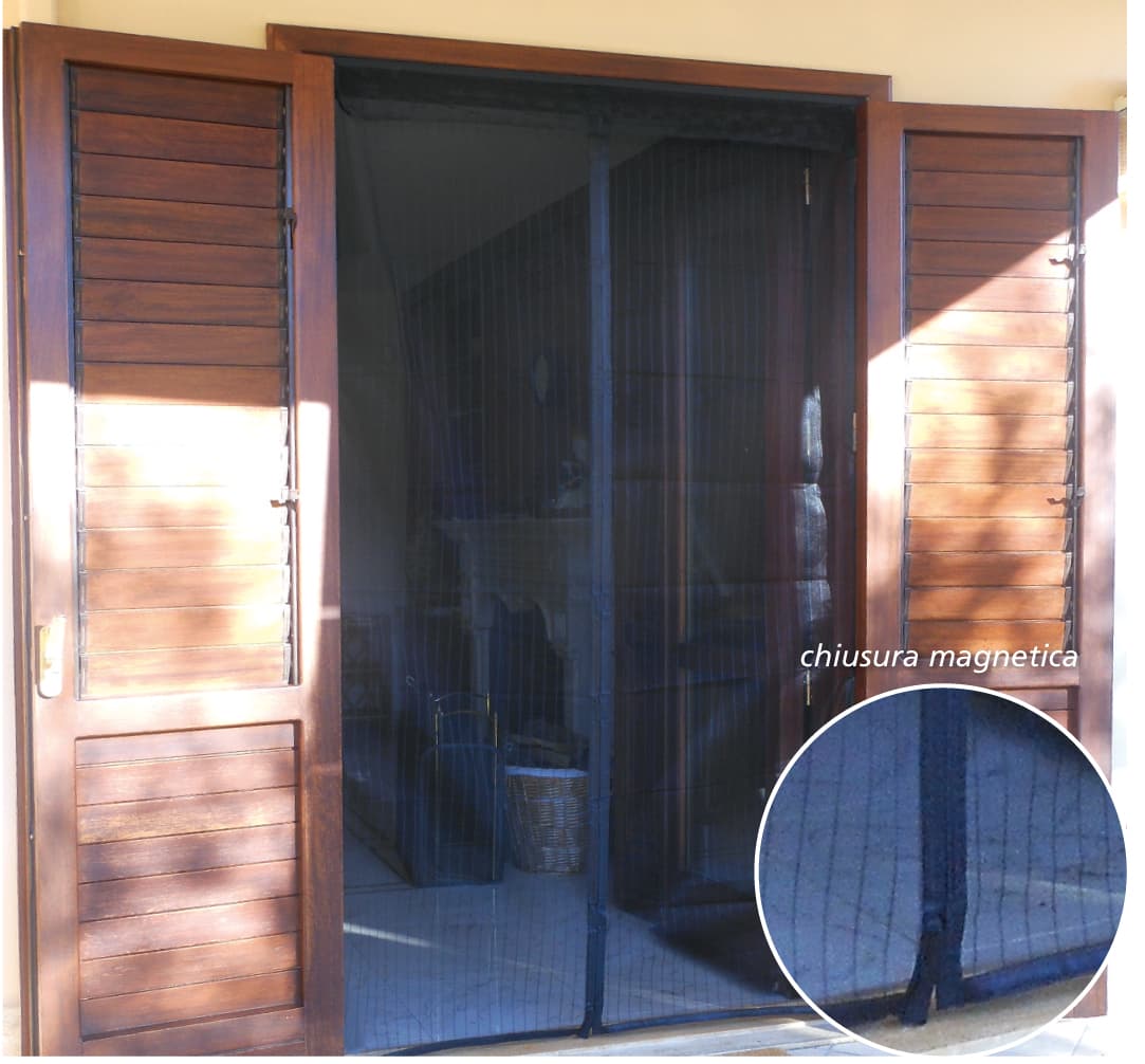 Zanzariera Magnetica Cm 120 x 240 Colore Bianco Tata Linda - 2