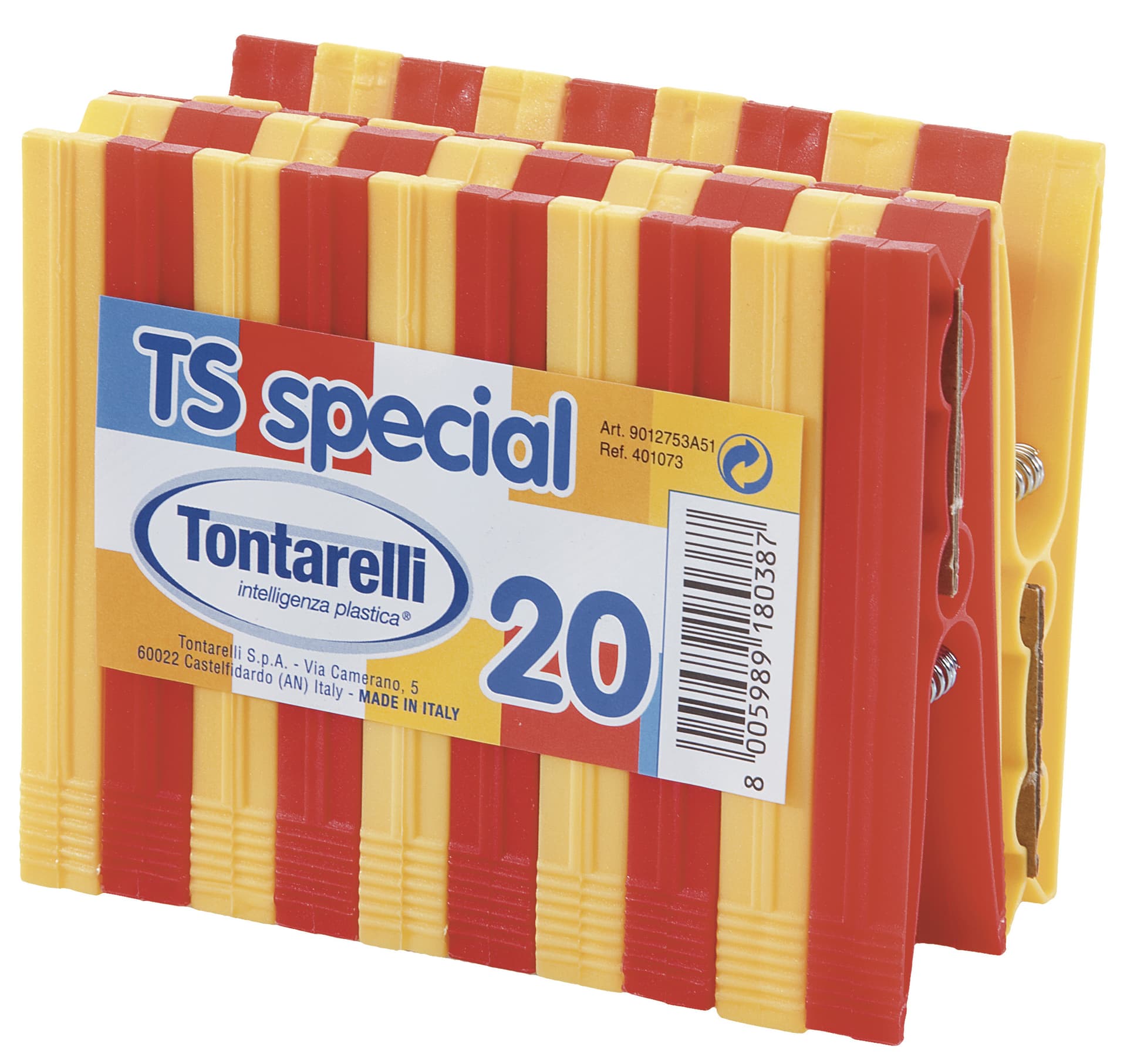 Pinze per Bucato Ts Special 2 Stecche da 10 Pezzi. 20 Confezioni Tontarelli - 4