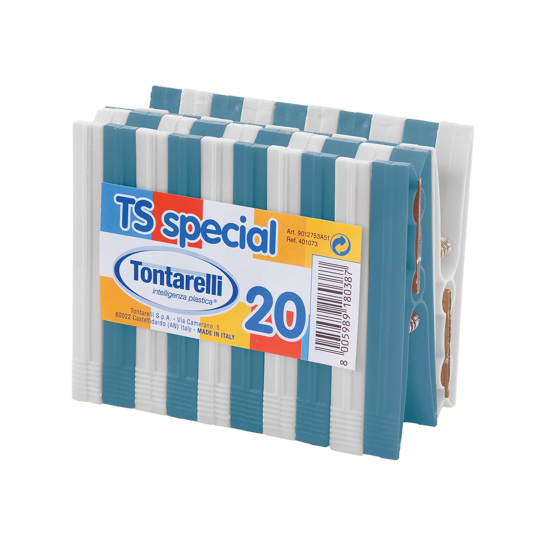 Pinze per Bucato Ts Special 2 Stecche da 10 Pezzi. 20 Confezioni Tontarelli - 2