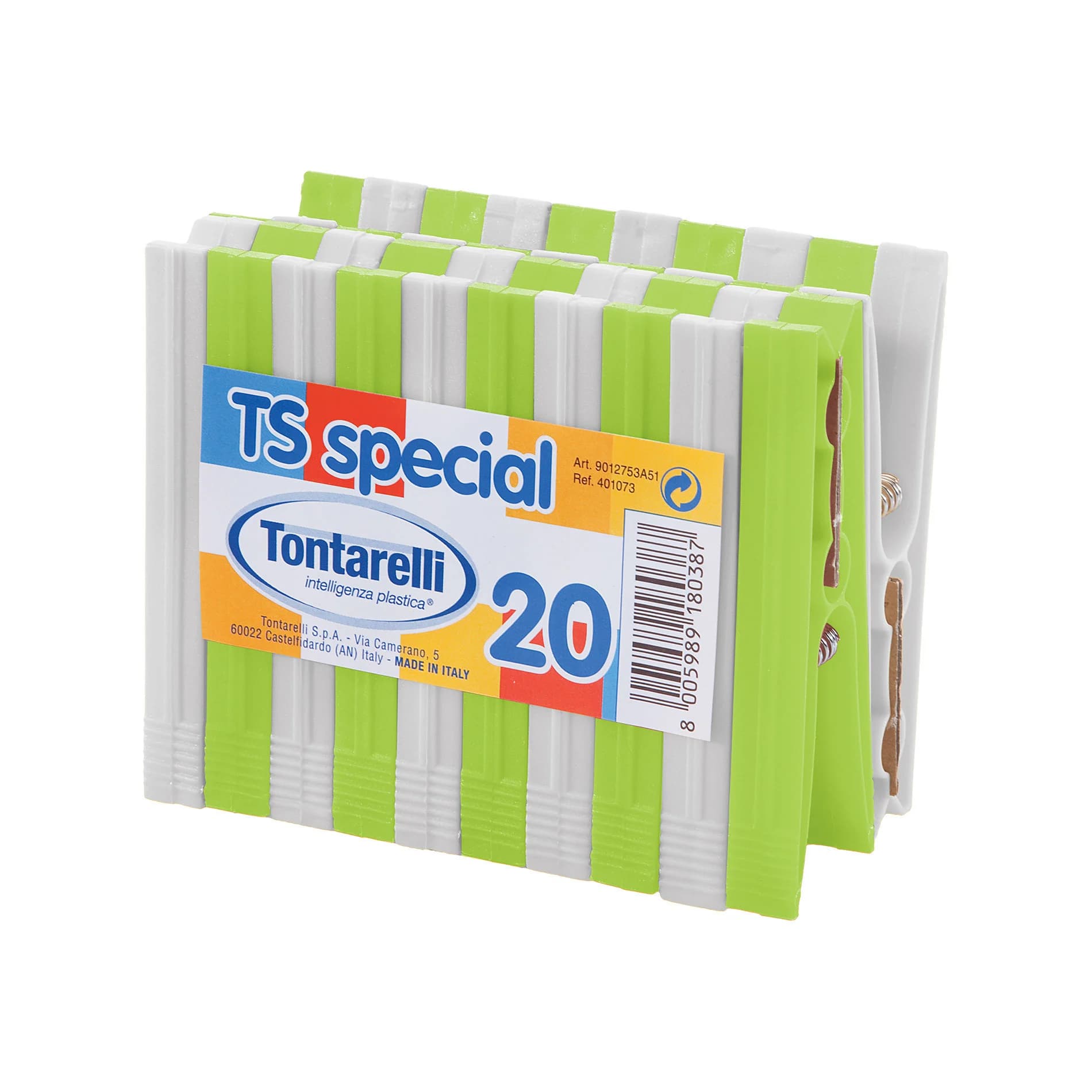 Pinze per Bucato Ts Special 2 Stecche da 10 Pezzi. 20 Confezioni Tontarelli - 3
