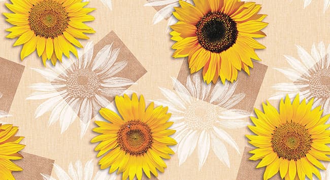 Tovagliato in PVC Fantastik Girasoli 750 3 Rotolo Cm 140 (h) x 20 M (L) - 2