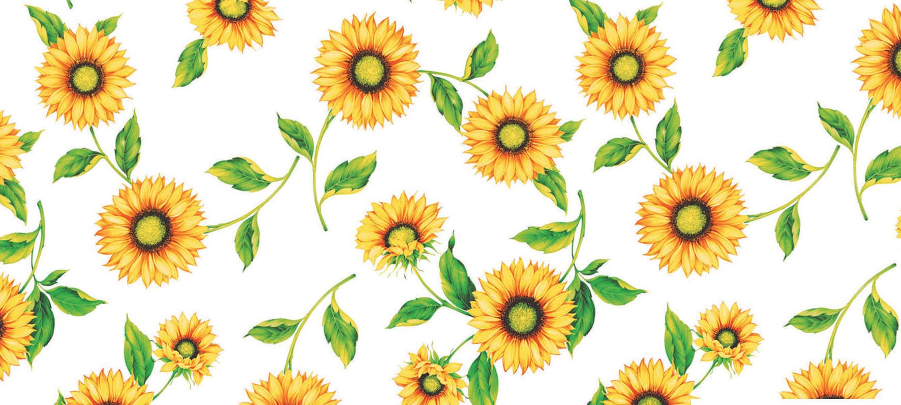 Tovagliato in PVC Trasparente Girasoli Crystal 16 1 Rotolo Cm 140 (h) x 30 - 2