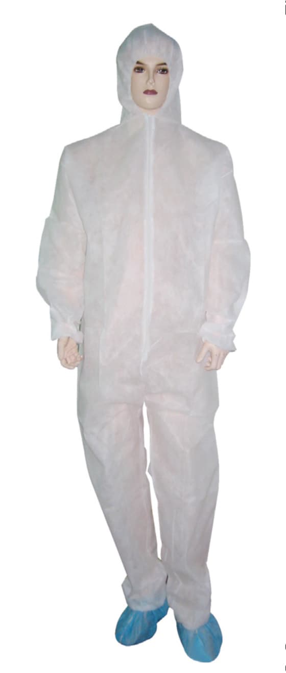 Tuta Monouso in Polipropilene Colore Bianco Misura L Codice 24830 - 2