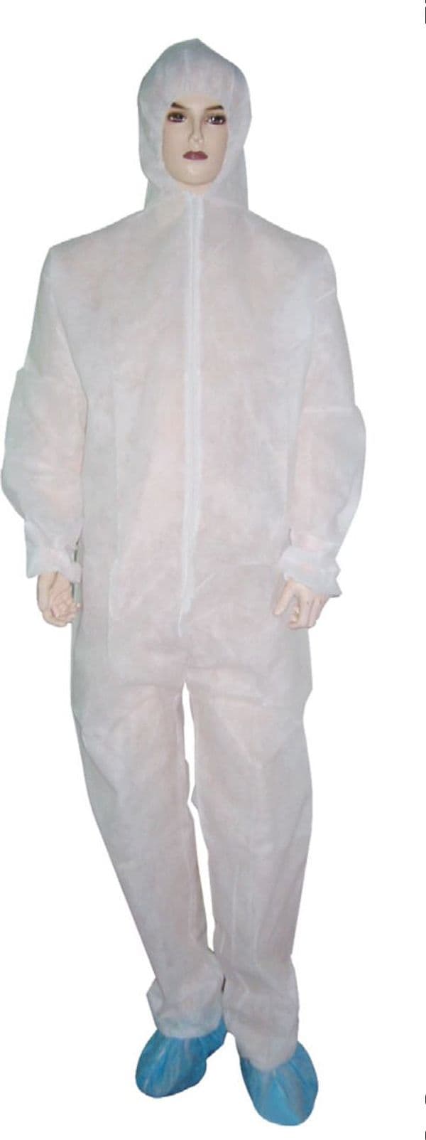 Tuta Monouso in Polipropilene Colore Bianco Misura XXL Codice 24832 - 2