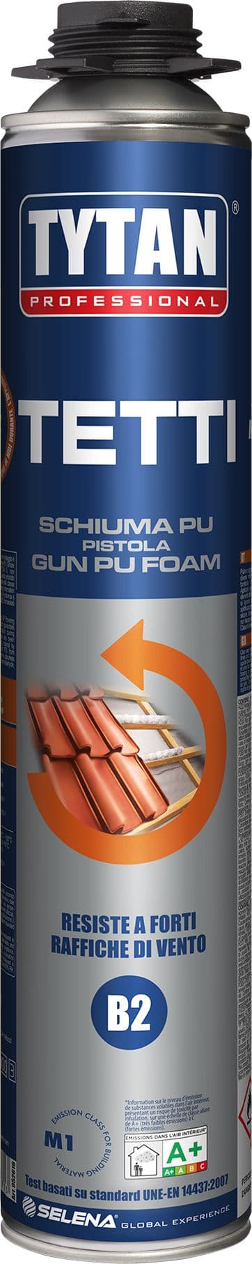 Tytan SCHIUMA POLIURETANICA TETTI B2 PER PISTOLA ml. 750 12.00 pz