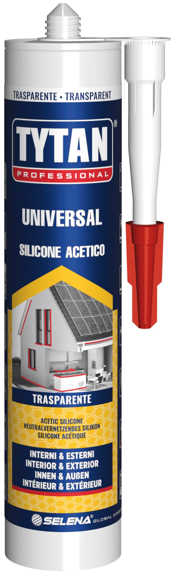 Silicone Acetico Universale Ml. 280 Bianco 24 Pezzi Tytan - 2