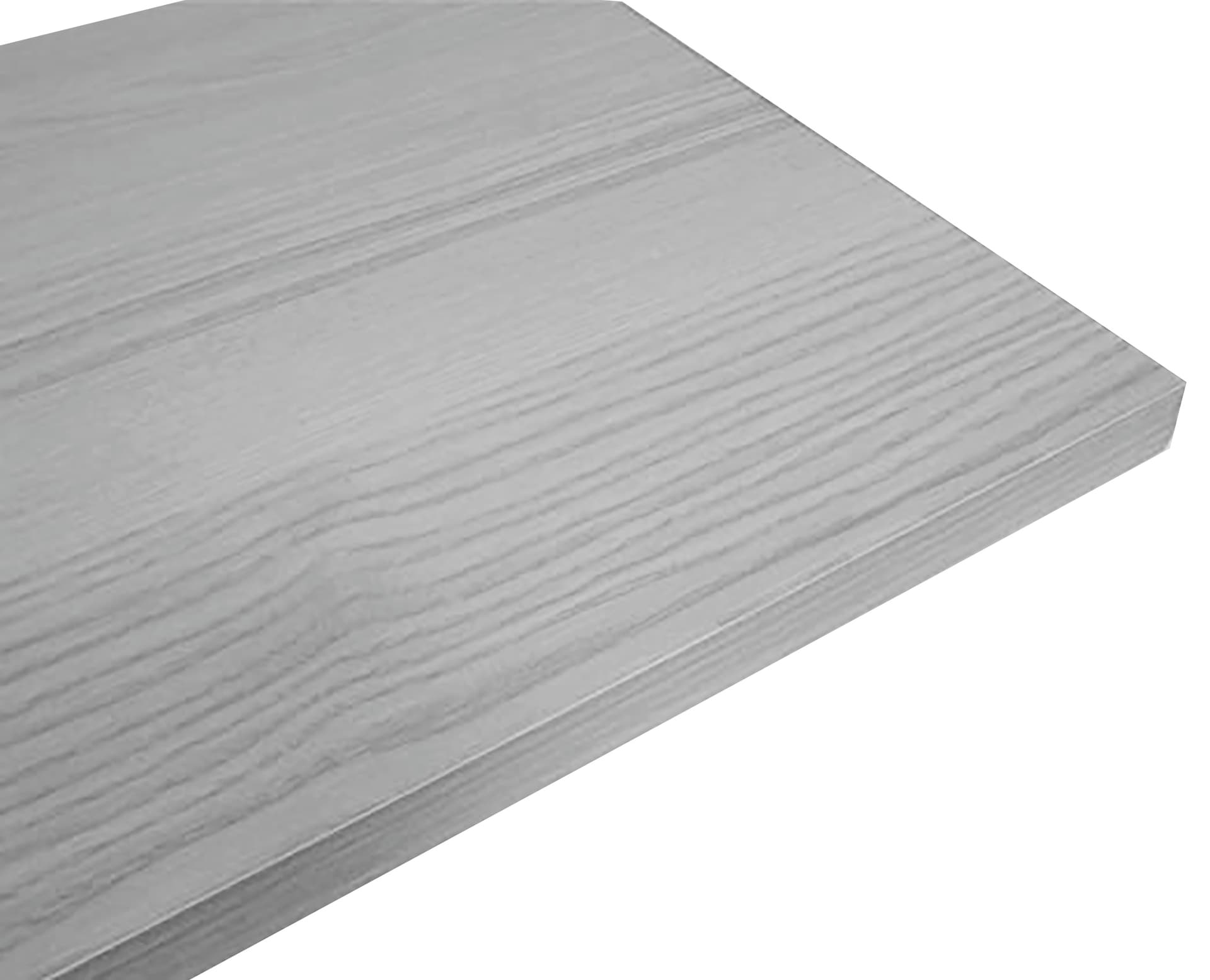 Mensola Murale Squadrata Colore Rovere Grigio Cm 90 x 30X1 8 5 Pezzi Utilia - 2