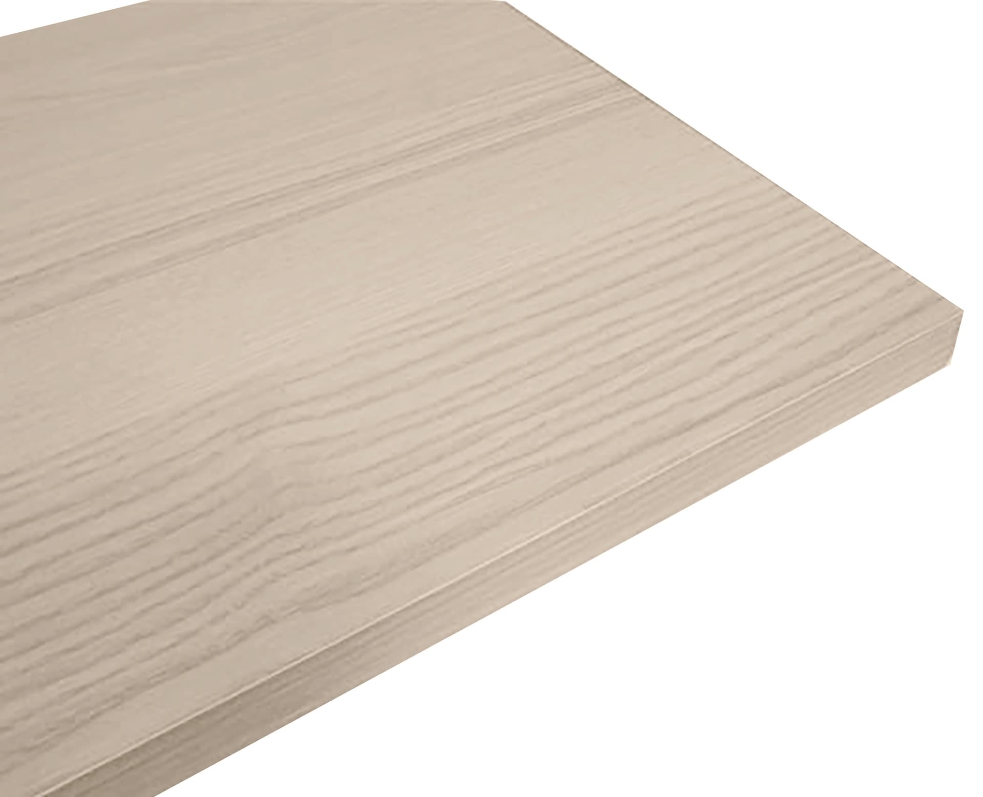 Mensola Murale Squadrata Colore Rovere Sbiancato Cm 60 x 20X1 8 5 Pezzi - 2
