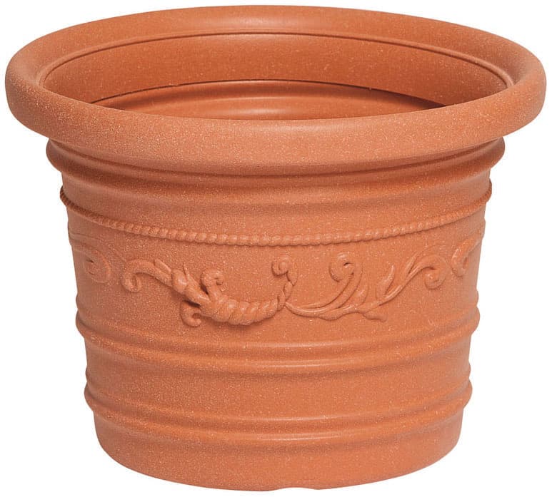 Vaso Tondo Festonato Prestige Colore Terracotta Ø Cm 40 - 2