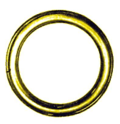 Anello Tubolare per Tende Ottone Lucido Mm 18 x 23 200 Pezzi - 2
