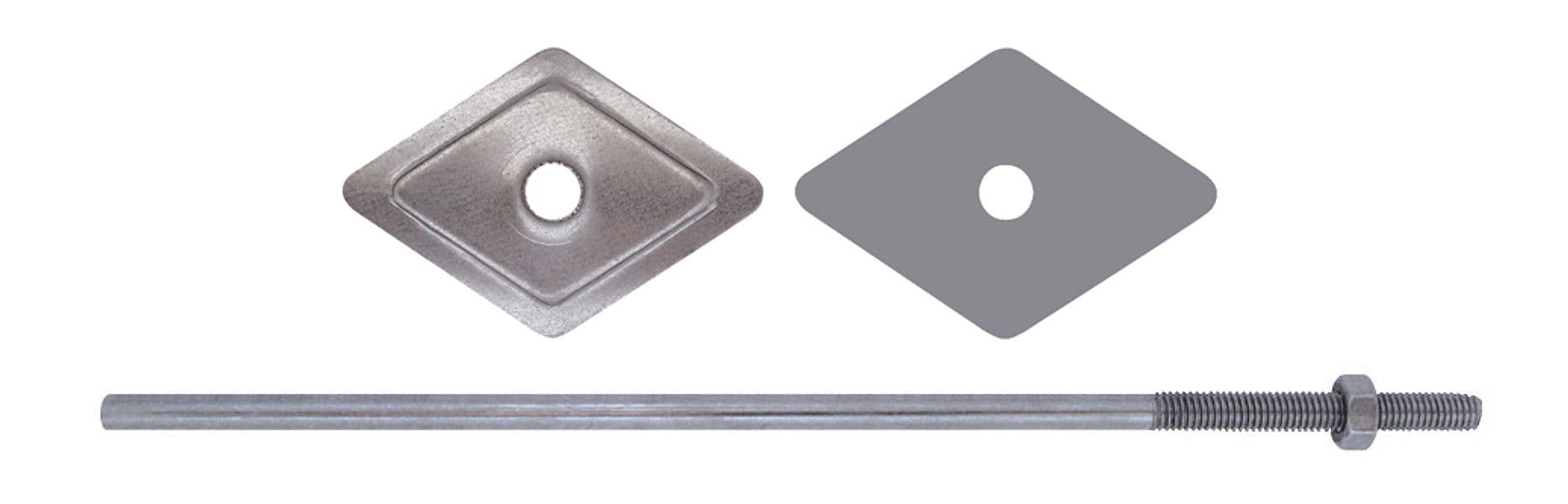 Barretta Zincata Galvanicamente con Dado Ø M6 Mm 150 100 Pezzi Friulsider - 2
