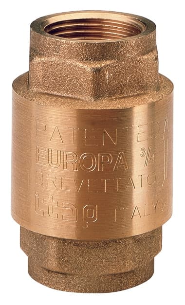 Valvola di Ritegno in Ottone Europa Art. 100 Misura ¾ 8 Pezzi Itap