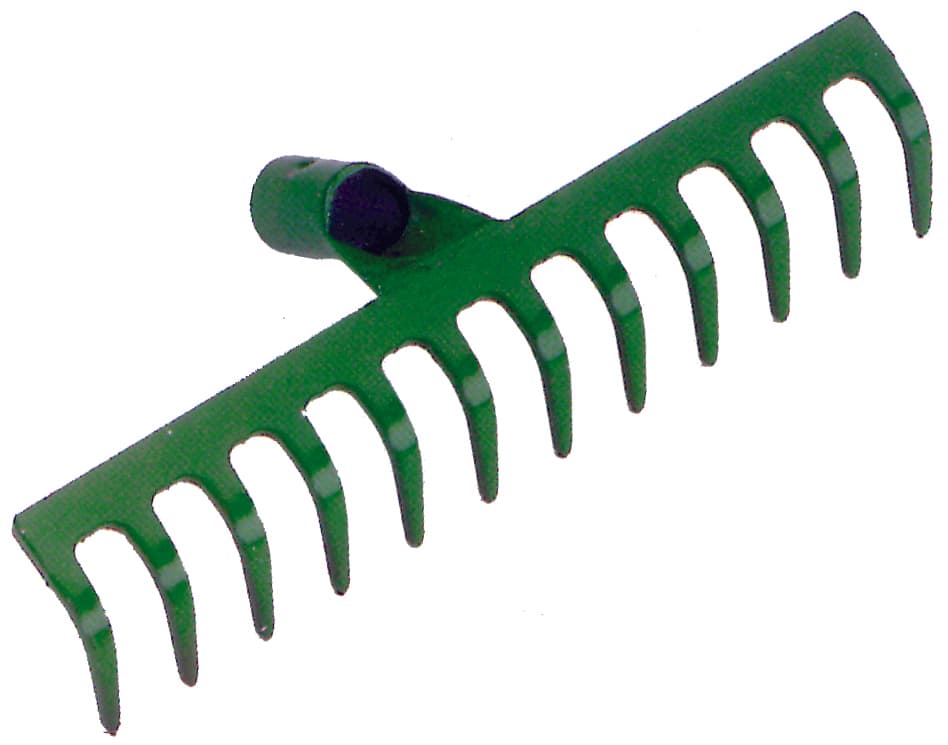 Rastrello per Giardino in Acciaio Stampato 16 Denti 3 Pezzi - 2