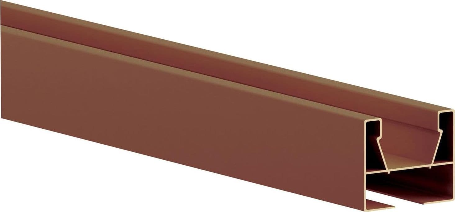 Guida Plastica per Porte a Soffietto Kasart Marrone Noce 3 X 2,5 X 150 cm - 3