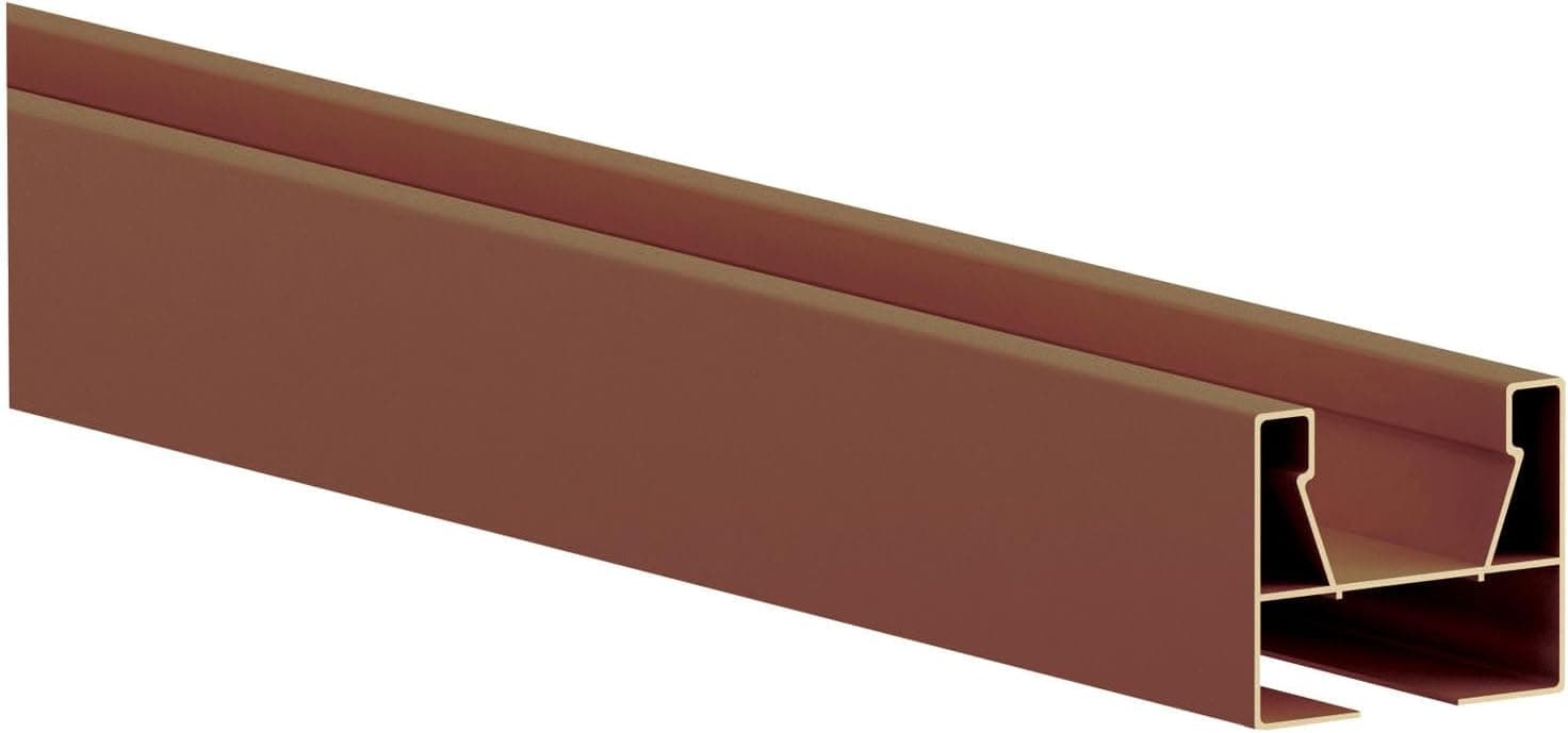 Guida Plastica per Porte a Soffietto Kasart Marrone Noce 3 x 2,5 x 150 cm - 3