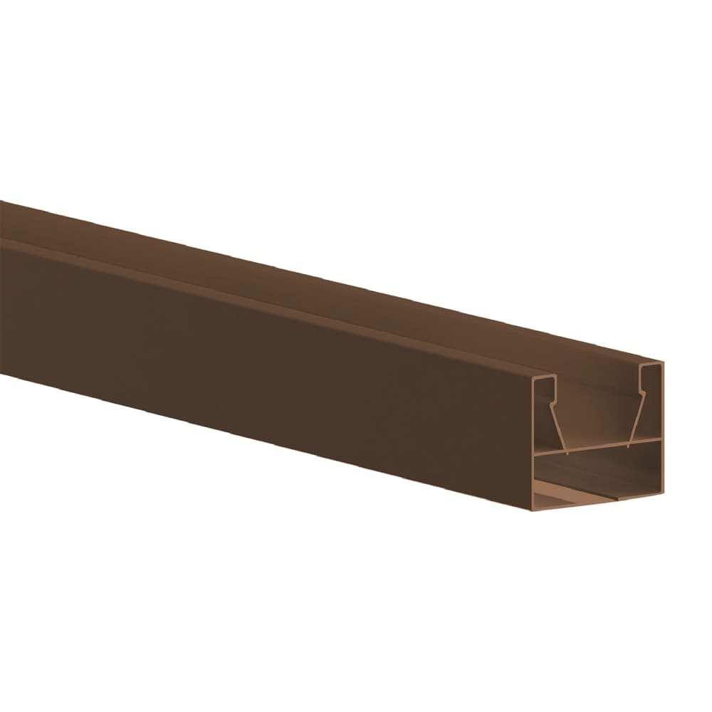 Guida Plastica per Porte a Soffietto Kasart Marrone Noce 3 X 2,5 X 150 cm