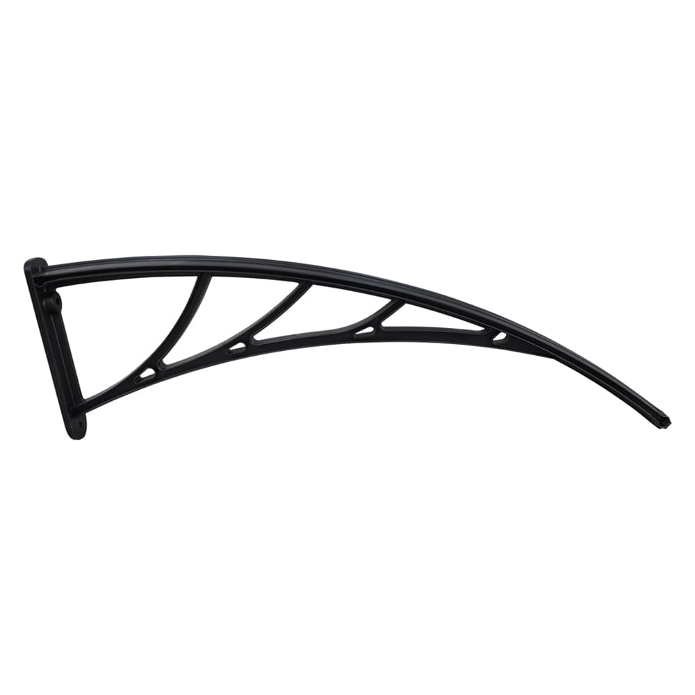 Staffa a Muro per Pensiline Modulari Kasart Marrone Policarb 2 Pezzi 80 cm - 2