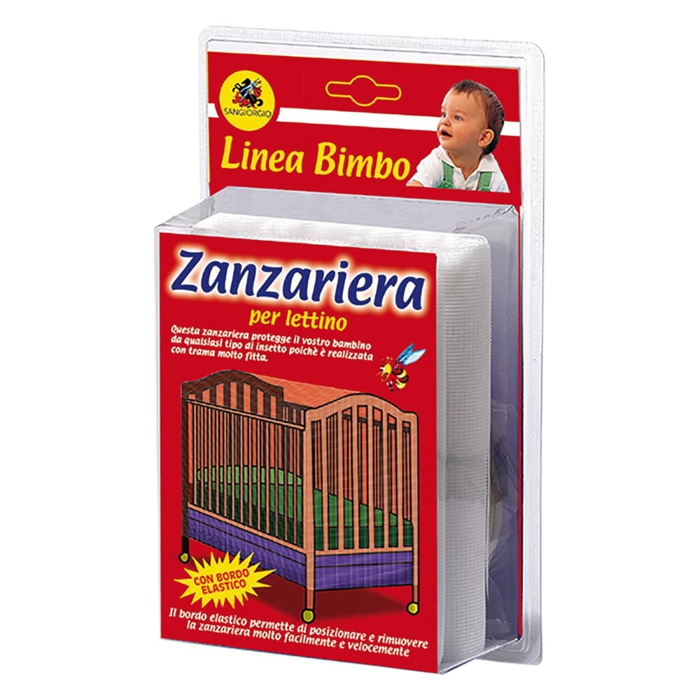 Zanzariera Sangiorgio Poliestere Lettino Col. Bianco 80 x 80 x 160 cm - 2