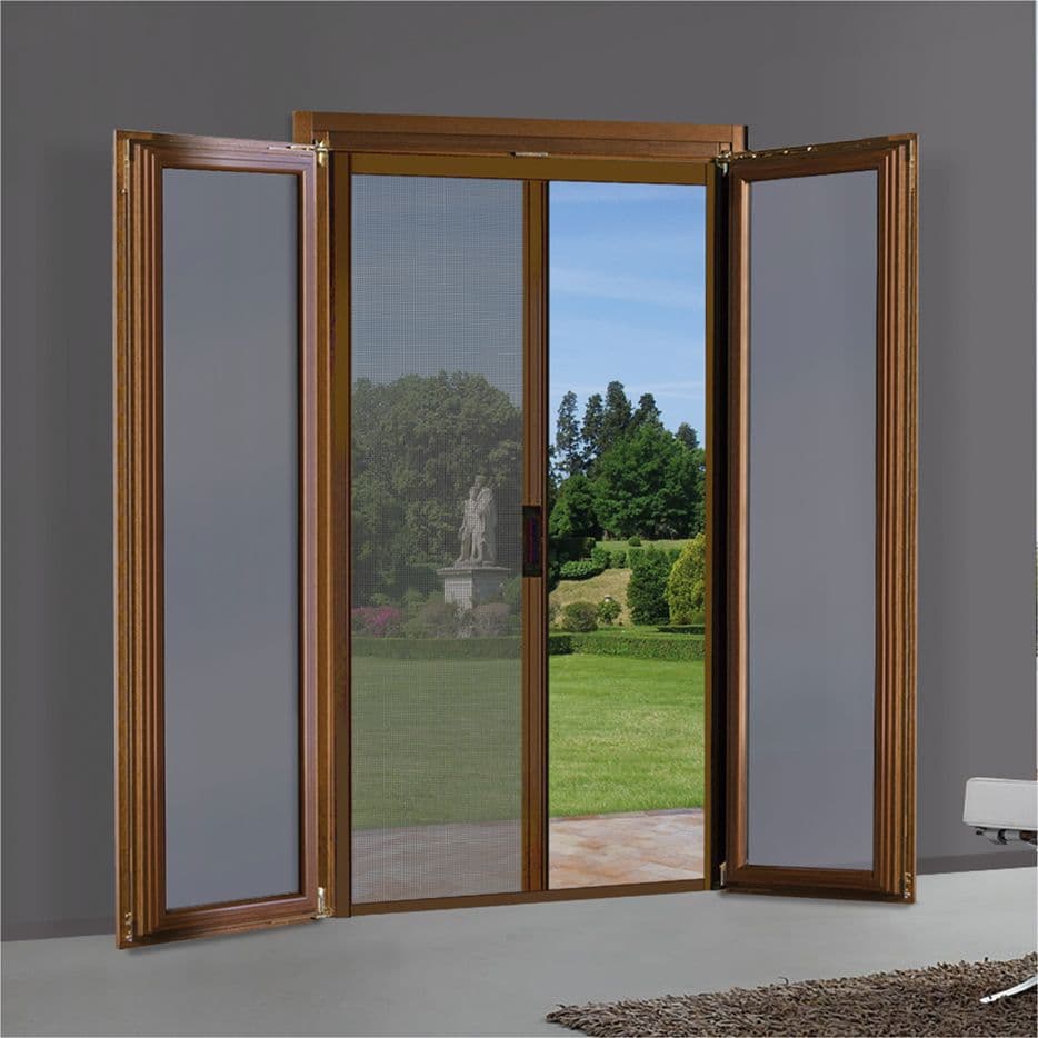 Zanzariera a Rullo Laterale per Porta Kasart Marrone Ral 8017 150 X in Alluminio 250 cm - 2