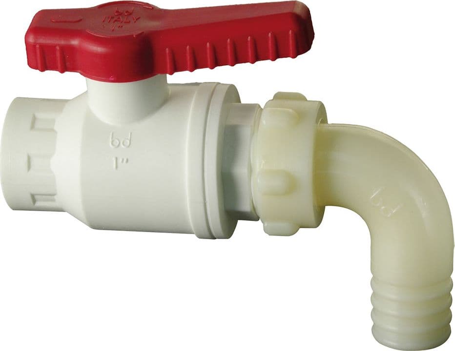 Rubinetto a Sfera con Portagomma Curvo 1 X 30 Bucchi - 2