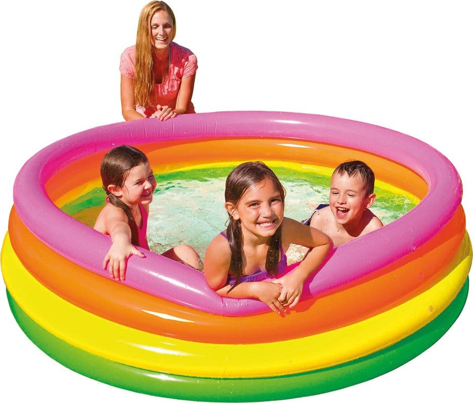 Piscina Gonfiabile Ø Intex Arcobaleno 168 x 46 cm - 4