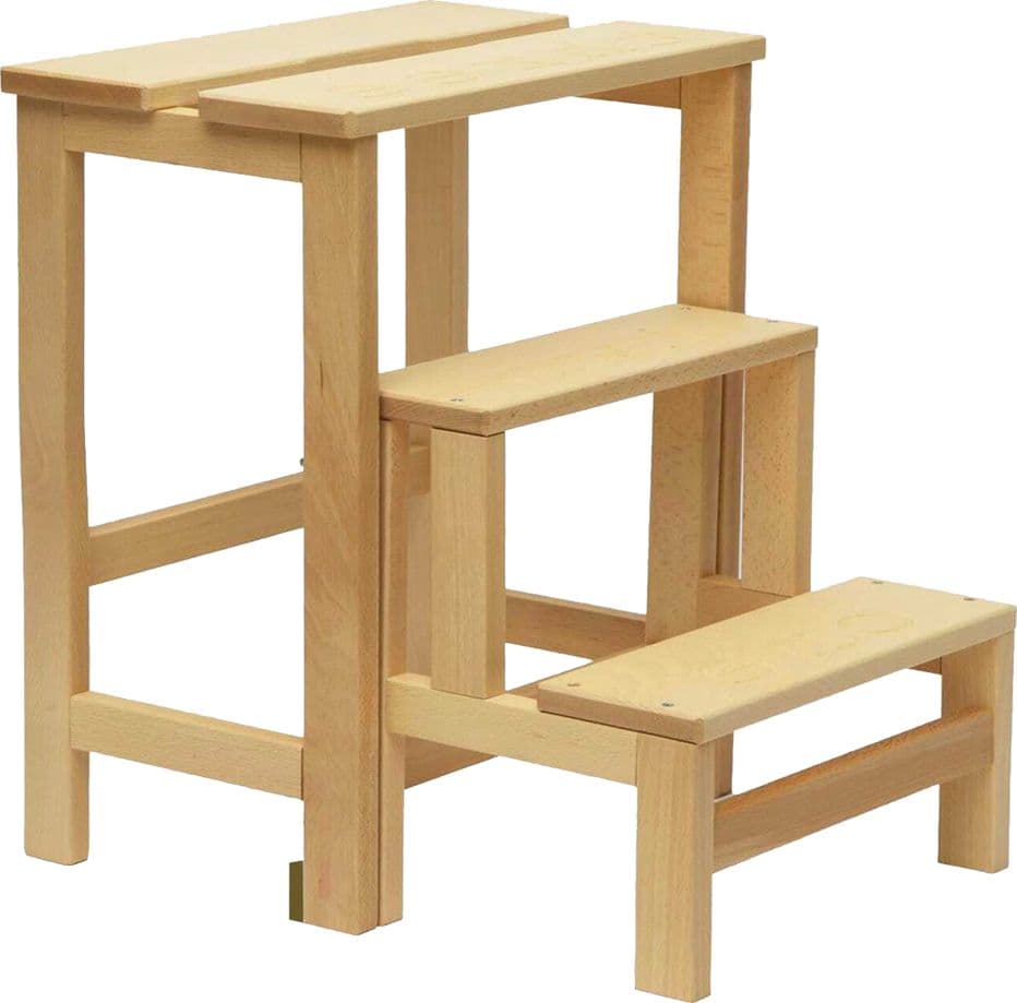 Sgabello Aperto Naturale Ribaltina 36 x 42 x 57 cm - 2