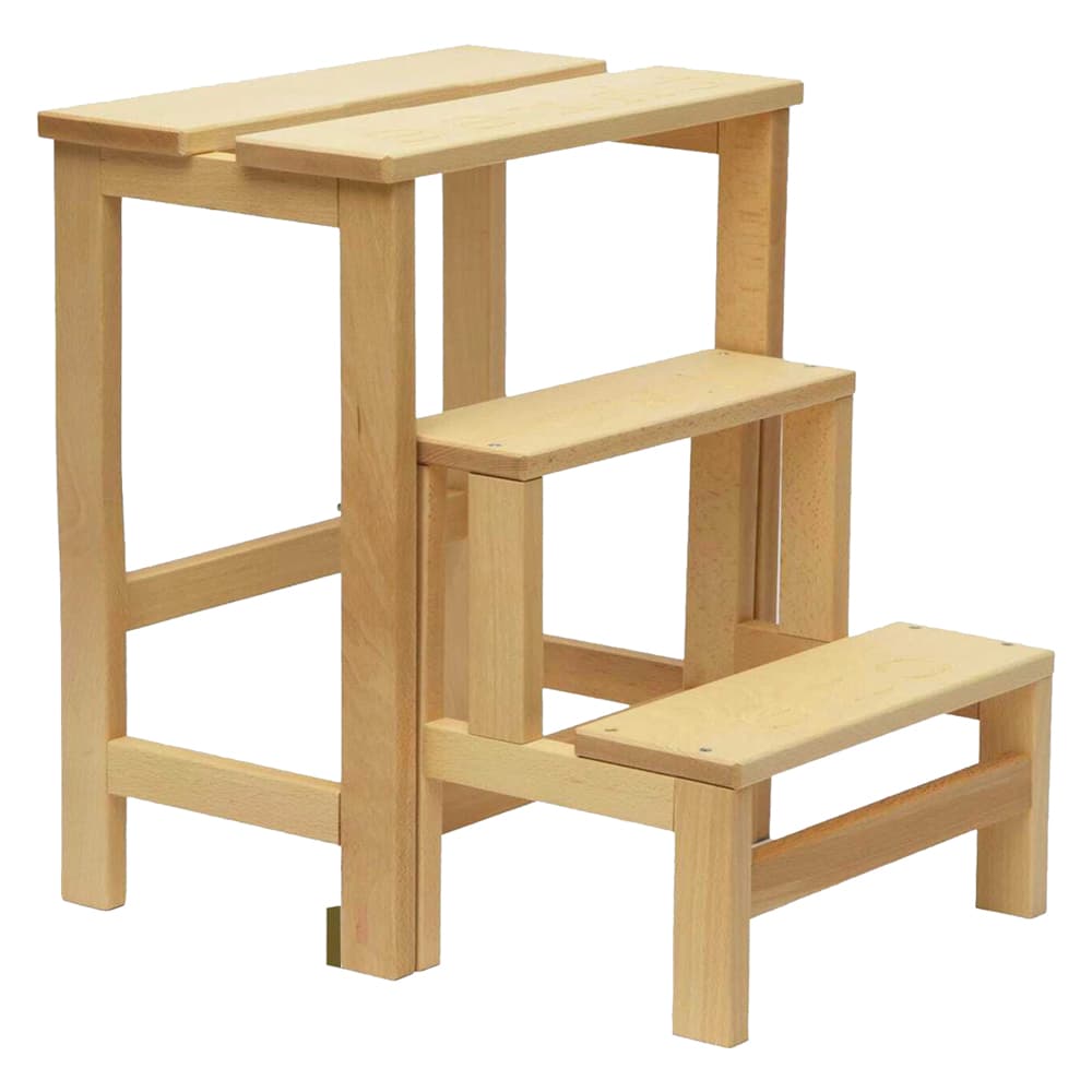 Sgabello Aperto Naturale Ribaltina 36 x 42 x 57 cm - 2