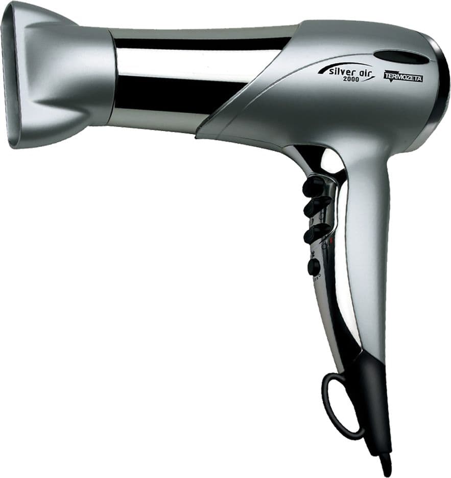 Asciugacapelli Professionale Silver Air Termozeta 2000W - 2