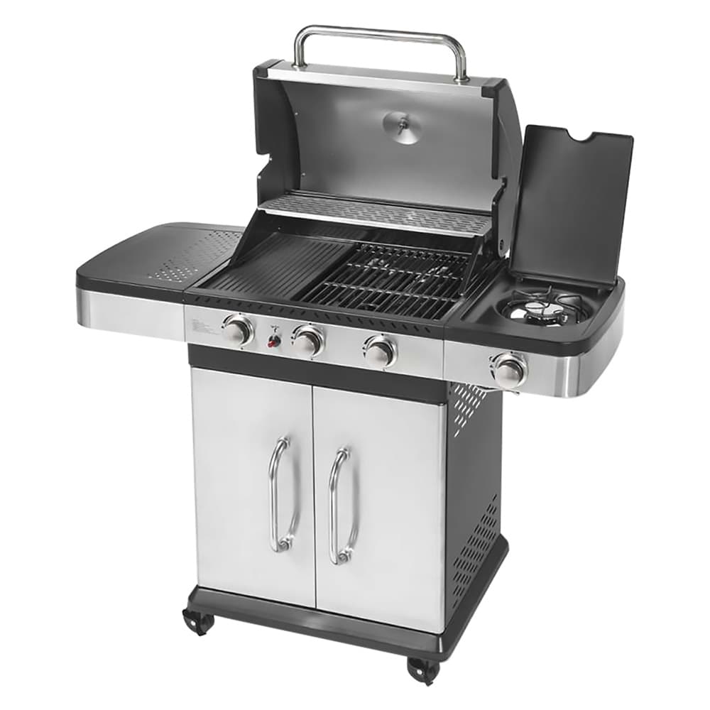 Barbecue a Gas Ompagrill Indianapolis 4 Titanium 120 x 60 x 138 cm - 2
