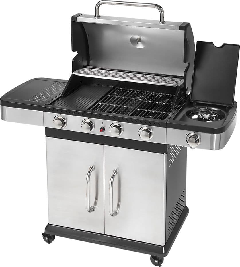 Barbecue a Gas kw 18,45 Ompagrill Indianapolis 5 Titanium in Ghisa - 2