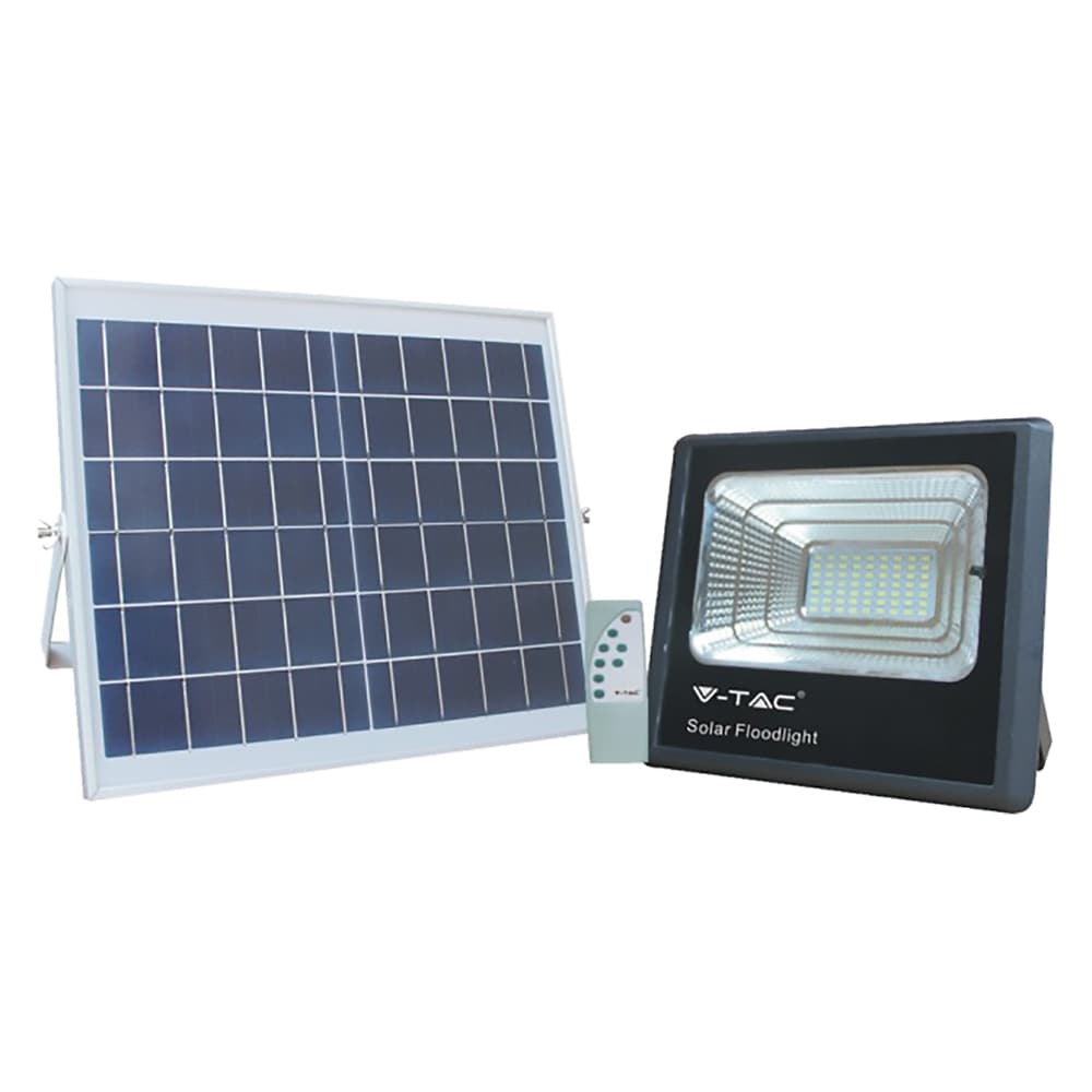 Proiettore a LED con Pannello Solare Vtac 100W (Pannello 32,5 x 28 x 8,5 cm - 2